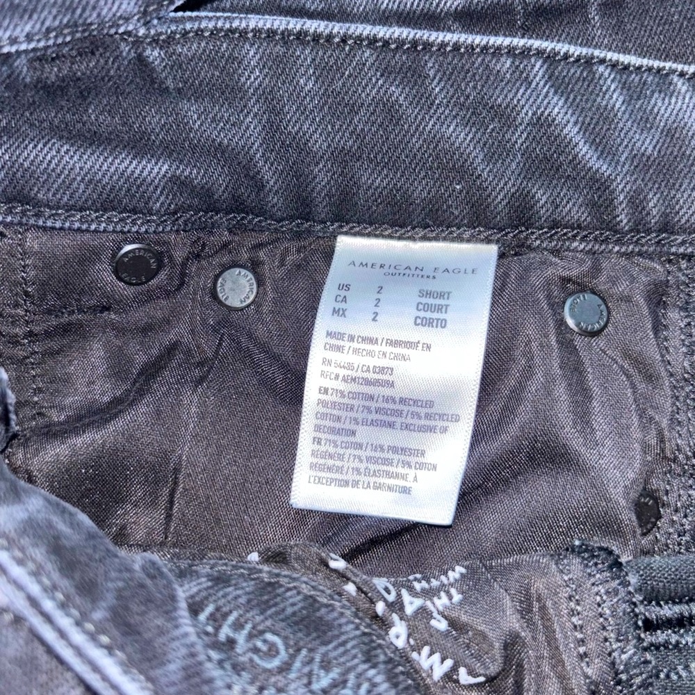 American Eagle Unique Split Super High-Rise Baggy… - image 6